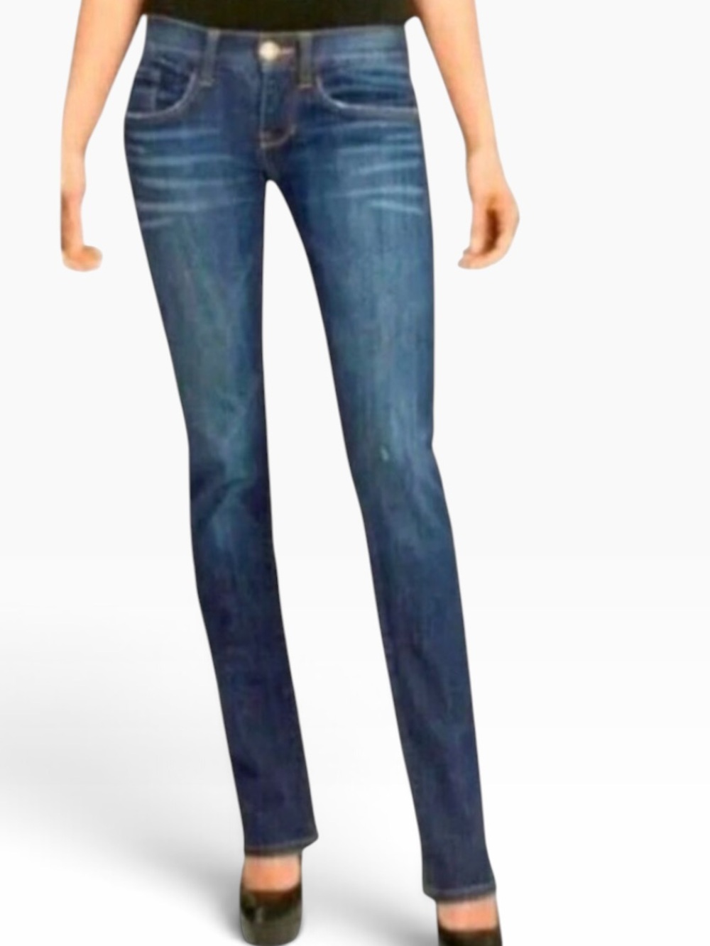 Cabi Slim Boyfriend Blue Denim Stretch Jeans in Laguna Blue Style 222